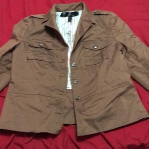 brown cottage core coat